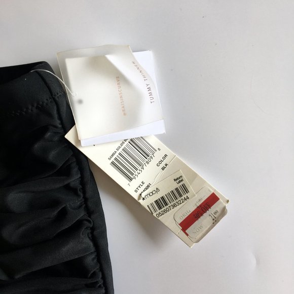 Raisins Black Ruched Costa Tummy Control Bottoms - Picture 7 of 10